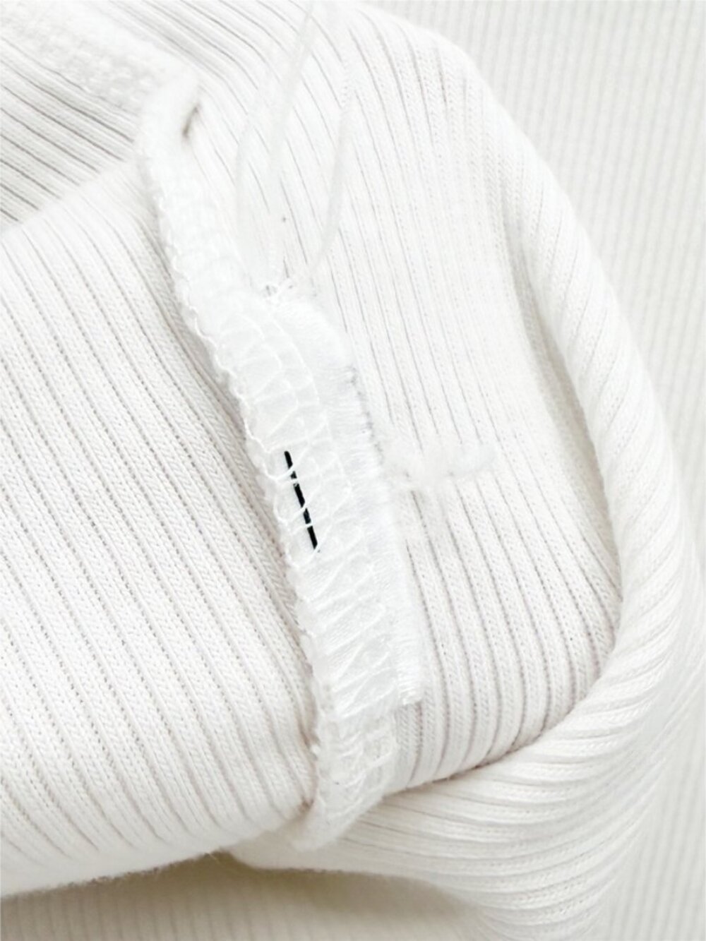 Veronica Beard Mayer Long Sleeve White Ribbed Crew Neck Top S - Picture 8 of 13